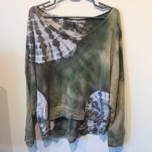 Brightly Twisted Green Tie Dye Long Sleeve
